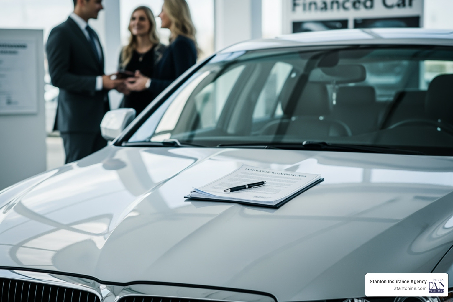 car loan document with magnifying glass - car insurance requirements for financed cars car loan document with magnifying glass - car insurance requirements for financed cars