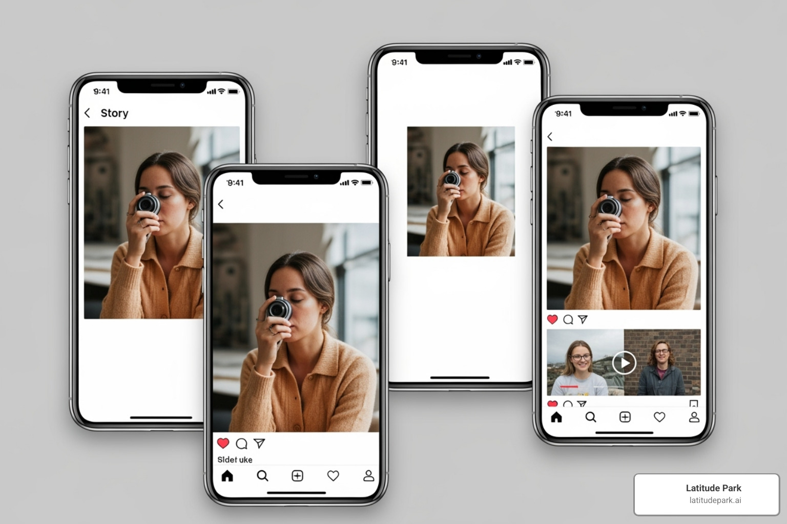 Preview of a single ad creative across different placements like Feed, Story, and Reel - facebook & instagram ads