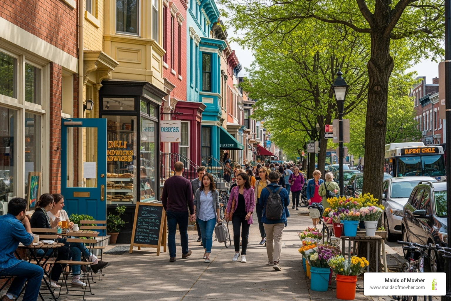 vibrant Washington neighborhood - socially responsible cleaning washington