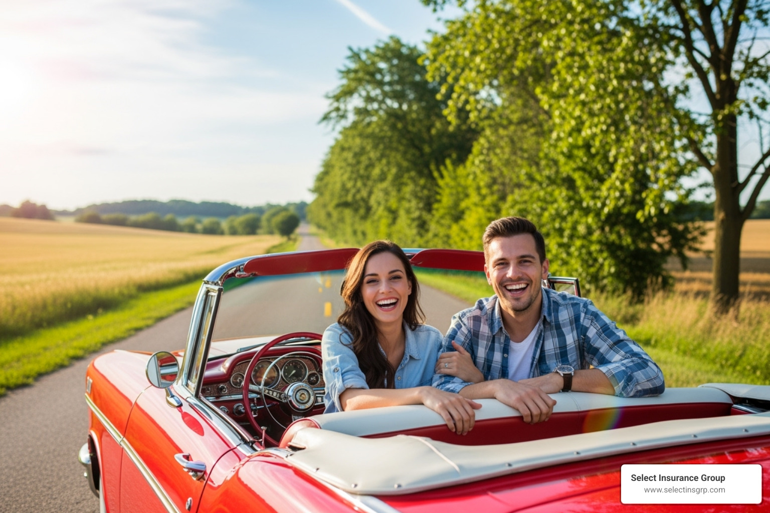 happy couple classic car - Classic car insurance Florida happy couple classic car - Classic car insurance Florida
