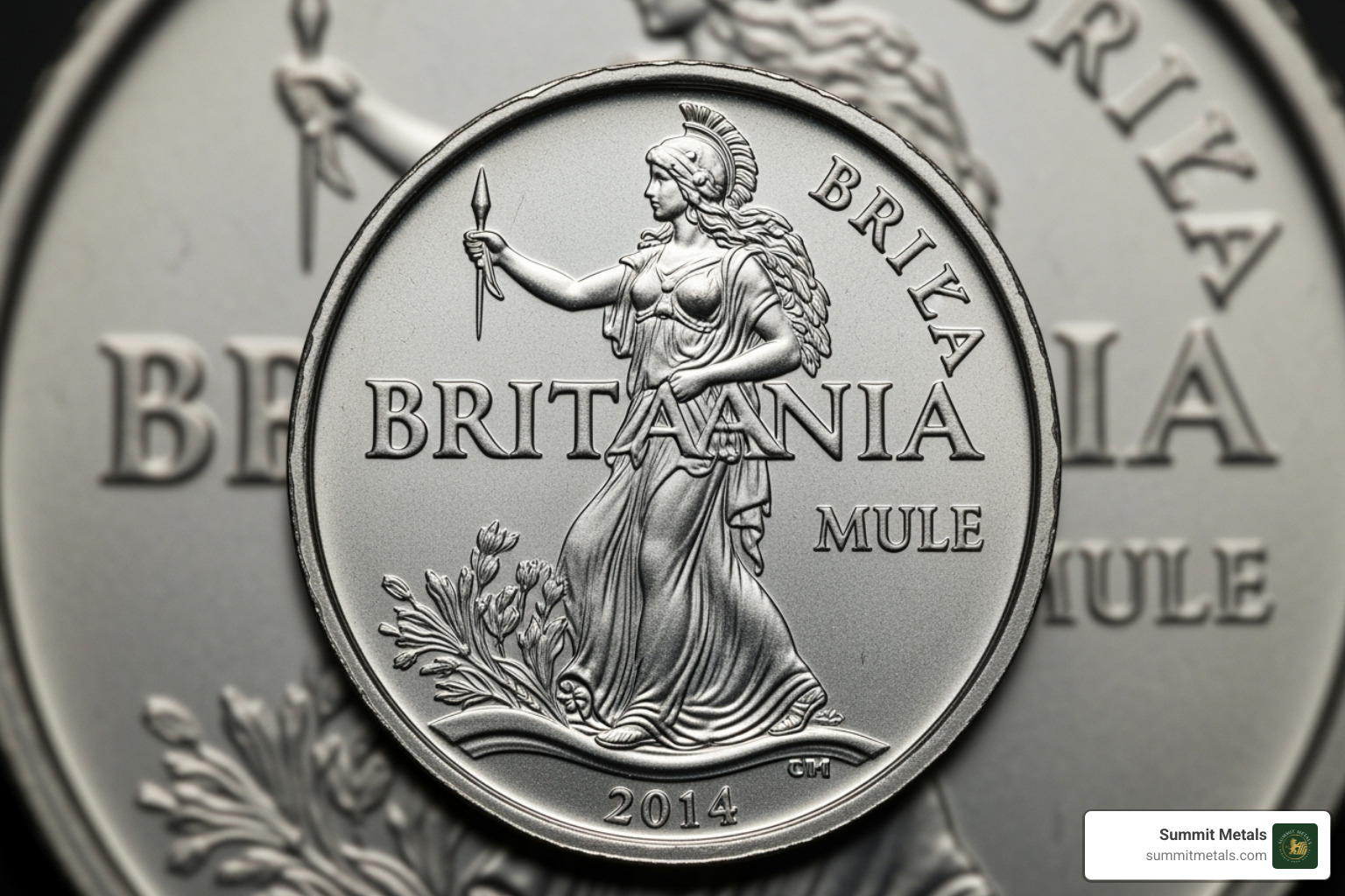 The distinct 2014 'Mule' Britannia error coin - Silver Britannia coins The distinct 2014 'Mule' Britannia error coin - Silver Britannia coins