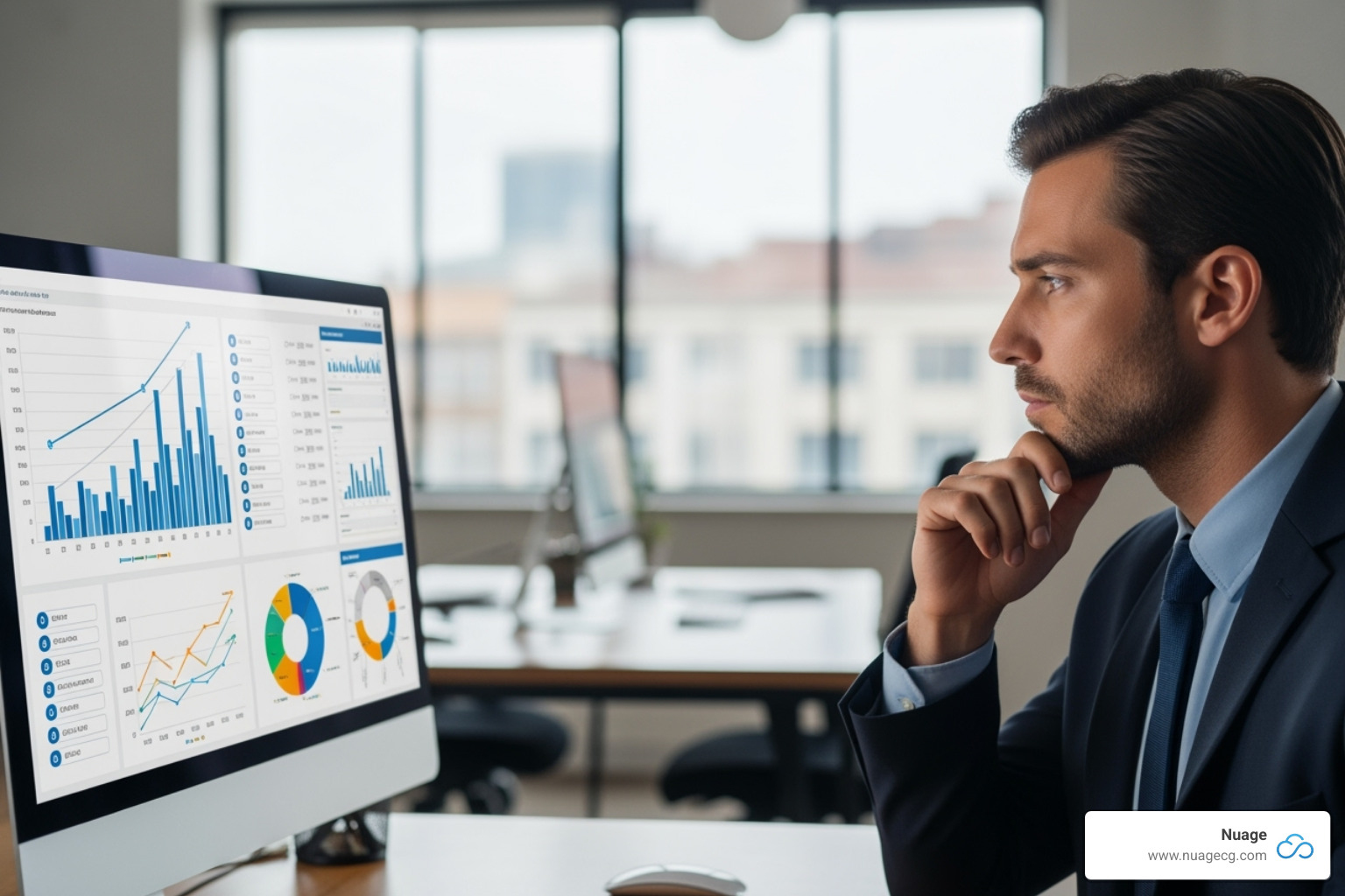 person evaluating different options on a screen - NetSuite support California person evaluating different options on a screen - NetSuite support California