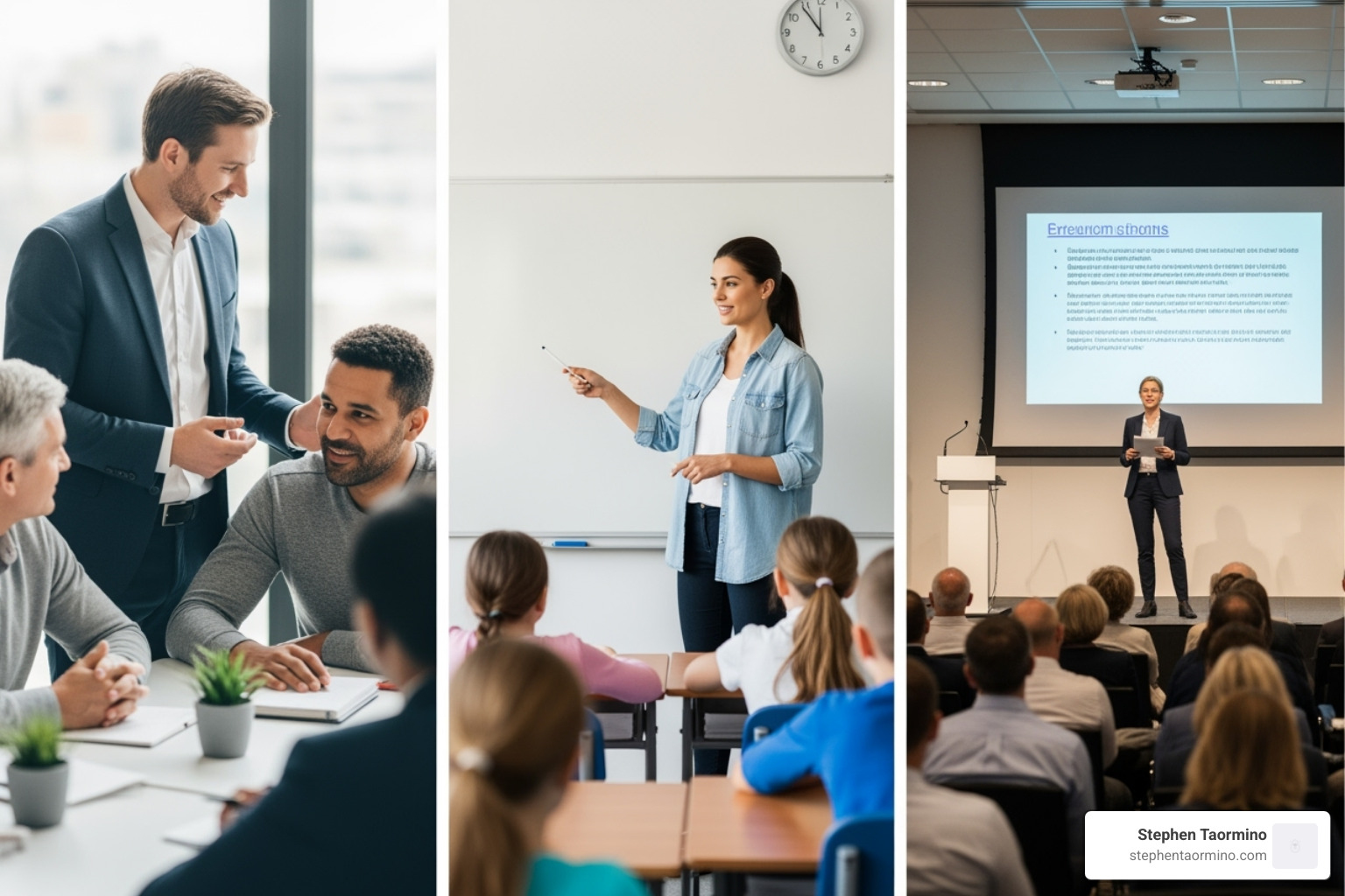 differences between facilitator teacher and presenter - workshop facilitator