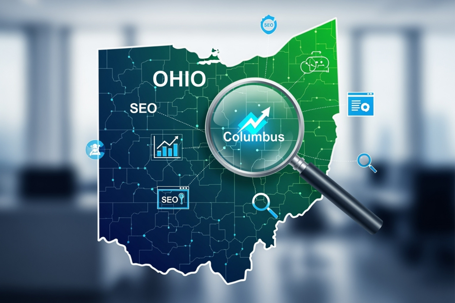 collage of different industries - ohio seo company