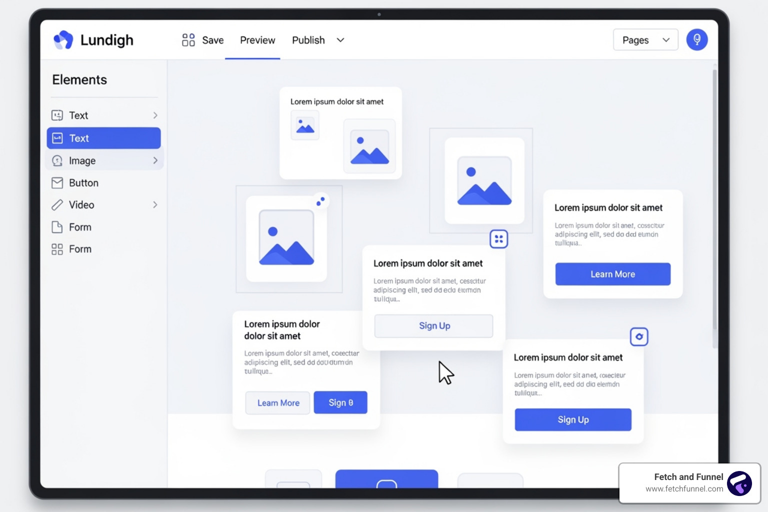 Unbounce Smart Builder interface - landing page optimization tools Unbounce Smart Builder interface - landing page optimization tools