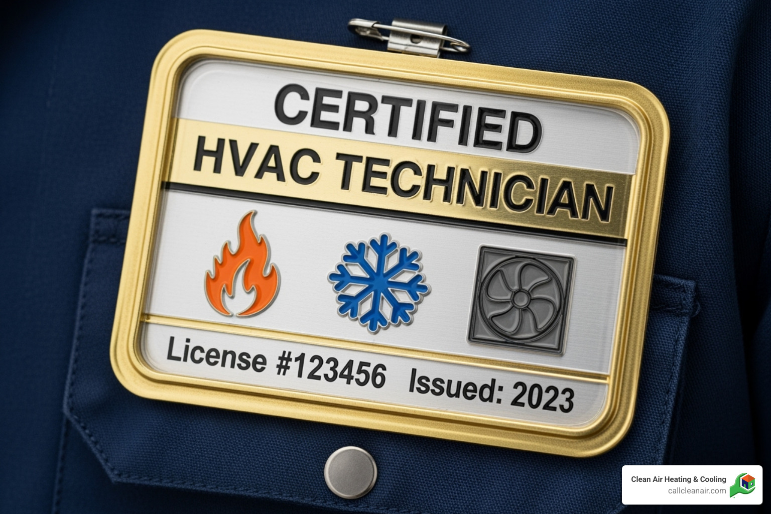 certified hvac technician badge - burlington hvac companies