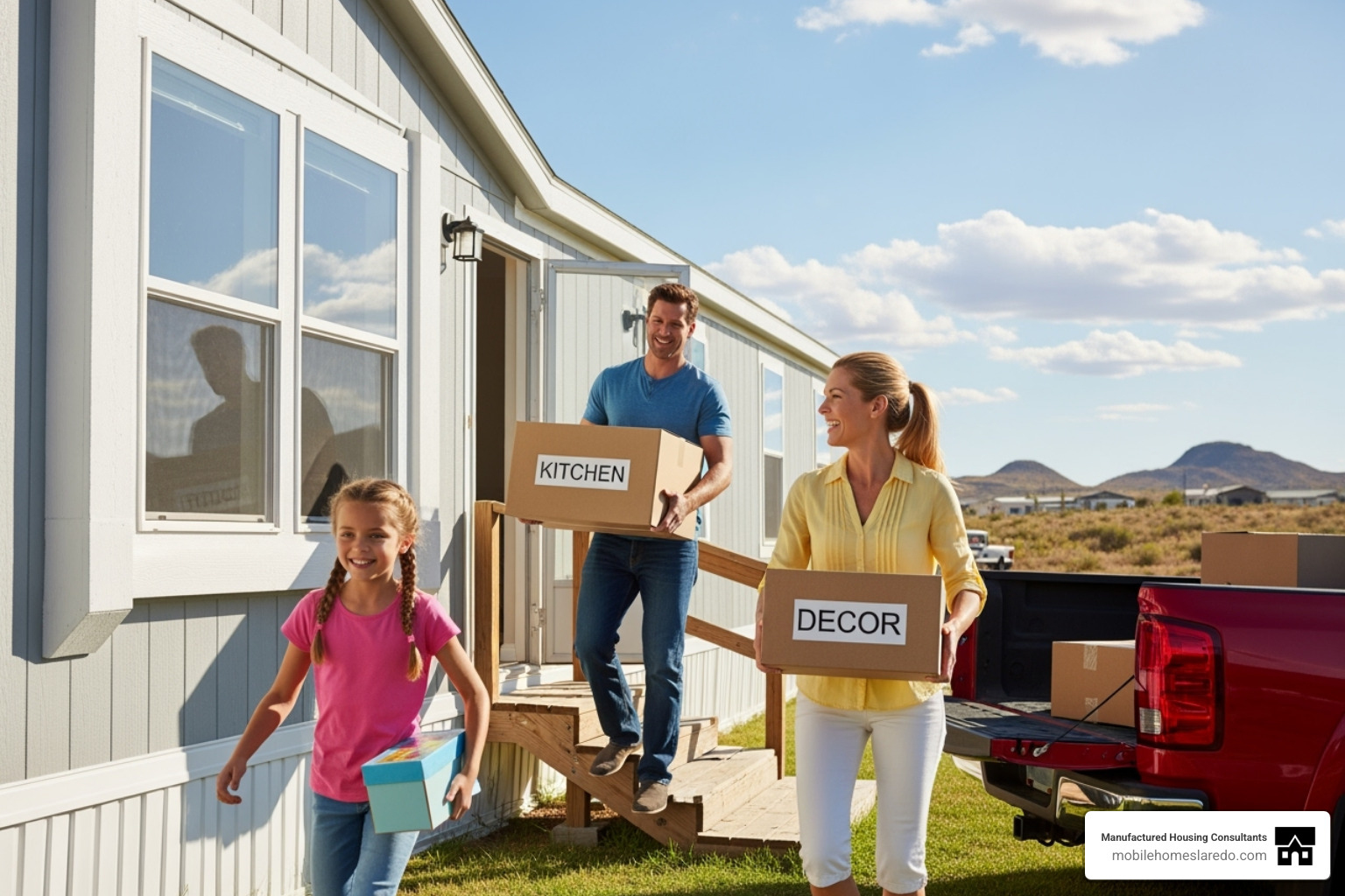 family happily moving into new mobile home - cheap mobile homes rent to own family happily moving into new mobile home - cheap mobile homes rent to own