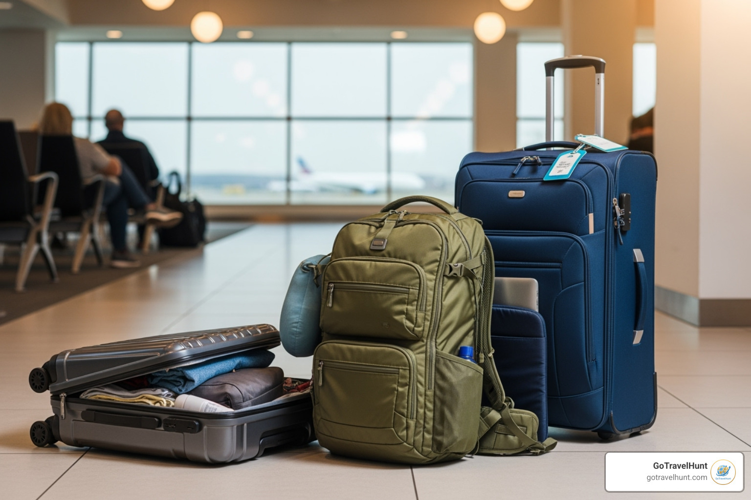 different types of luggage (carry-on, checked bag, backpack) - holiday luggage checklist different types of luggage (carry-on, checked bag, backpack) - holiday luggage checklist