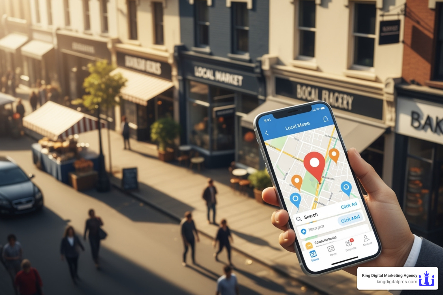 dashboard showing PPC campaign performance metrics - Local PPC advertising