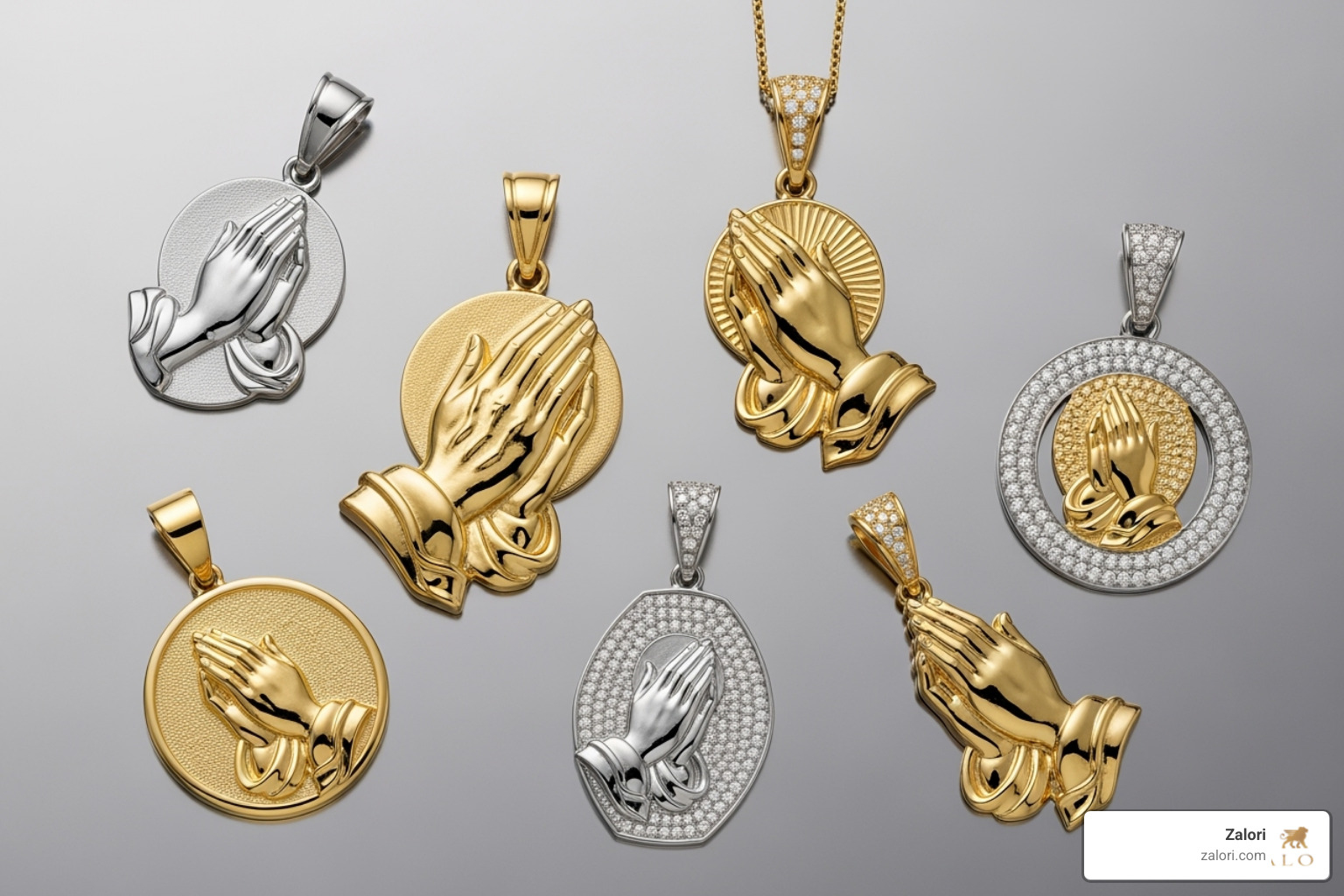 showcasing a variety of praying hands pendants: classic, modern, and two-tone - praying hands gold pendant showcasing a variety of praying hands pendants: classic, modern, and two-tone - praying hands gold pendant