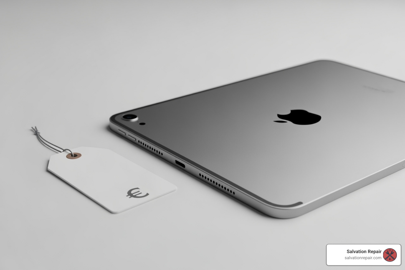 price tag next to an iPad - ipad battery replacement