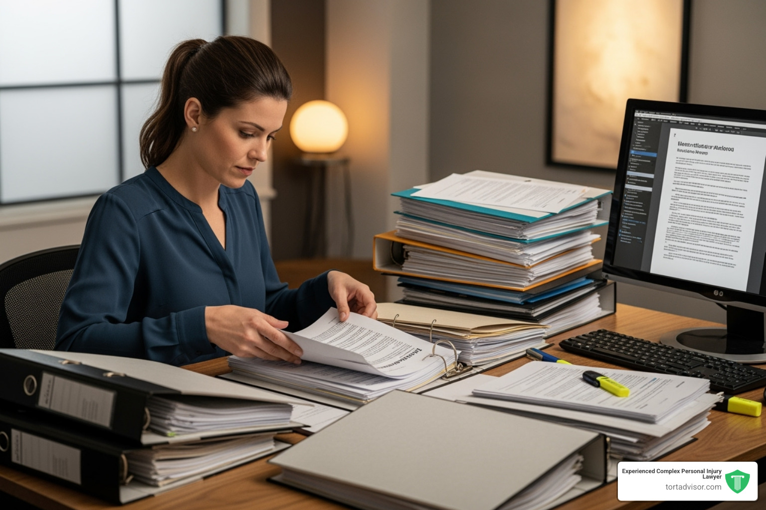person organizing medical documents and files for their appeal - Disability appeal process person organizing medical documents and files for their appeal - Disability appeal process