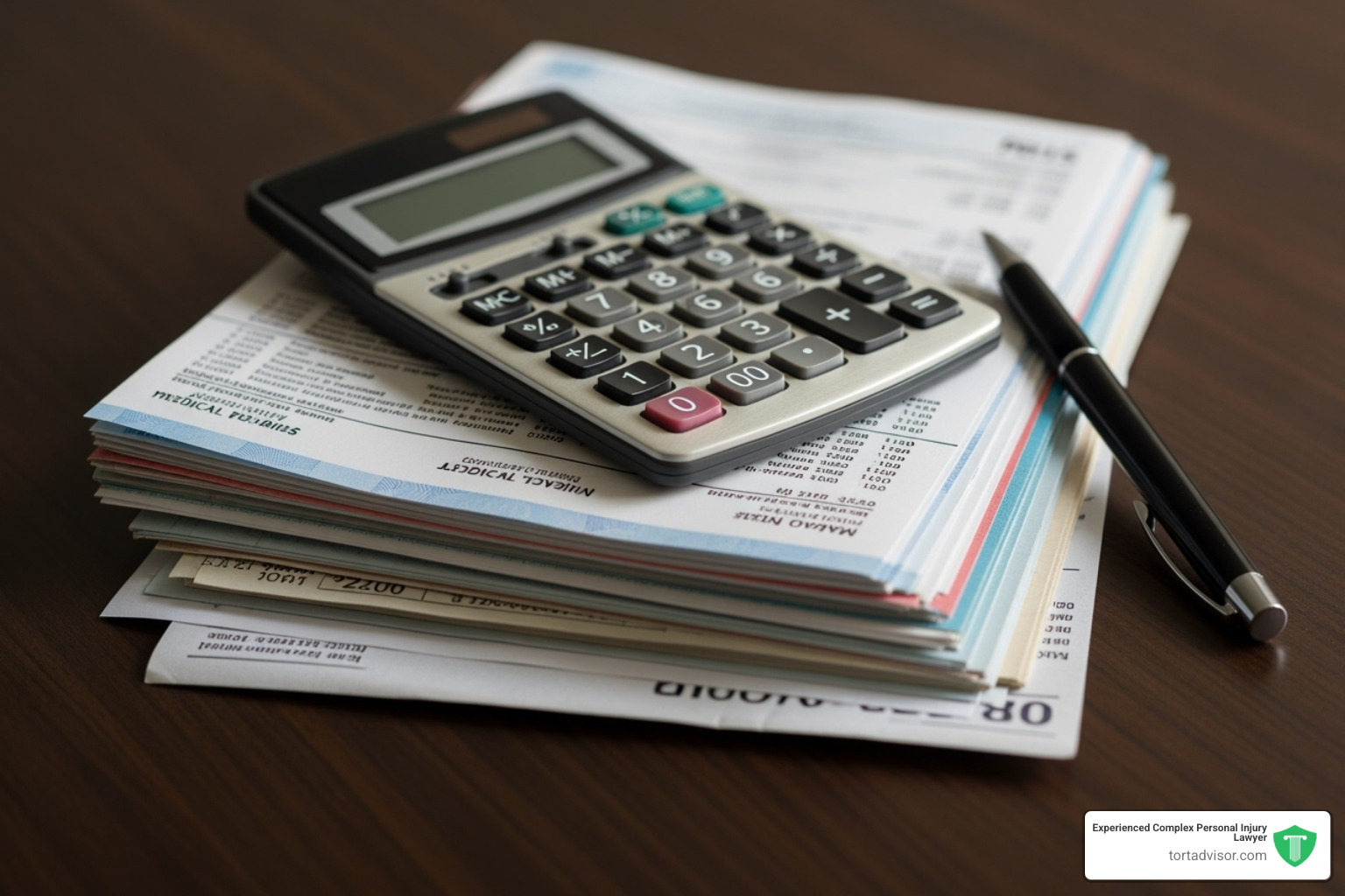 Calculator and medical bills - accident lawyer West Virginia