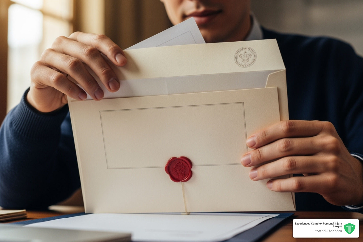 Person opening official letter - Disability hearing tips