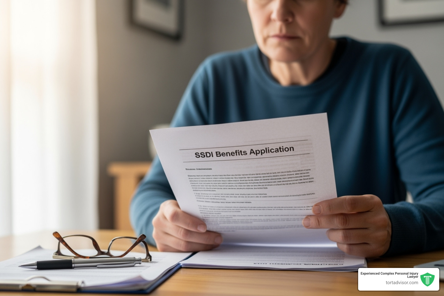 A split screen showing a person at work on one side and a medical chart on the other - SSDI benefits qualifications A split screen showing a person at work on one side and a medical chart on the other - SSDI benefits qualifications