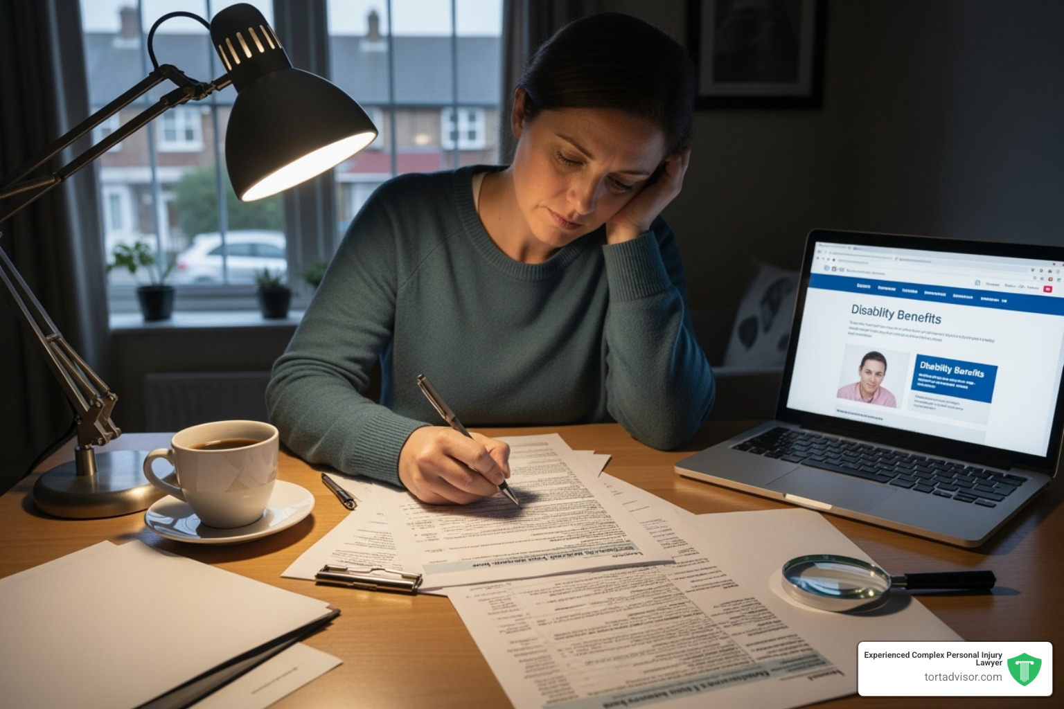 checklist with documents being ticked off - Disability benefits application