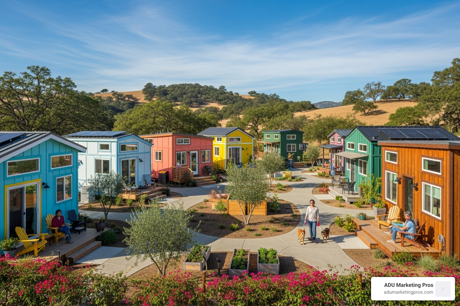 tiny home community in a sunny California setting - california tiny houses tiny home community in a sunny California setting - california tiny houses