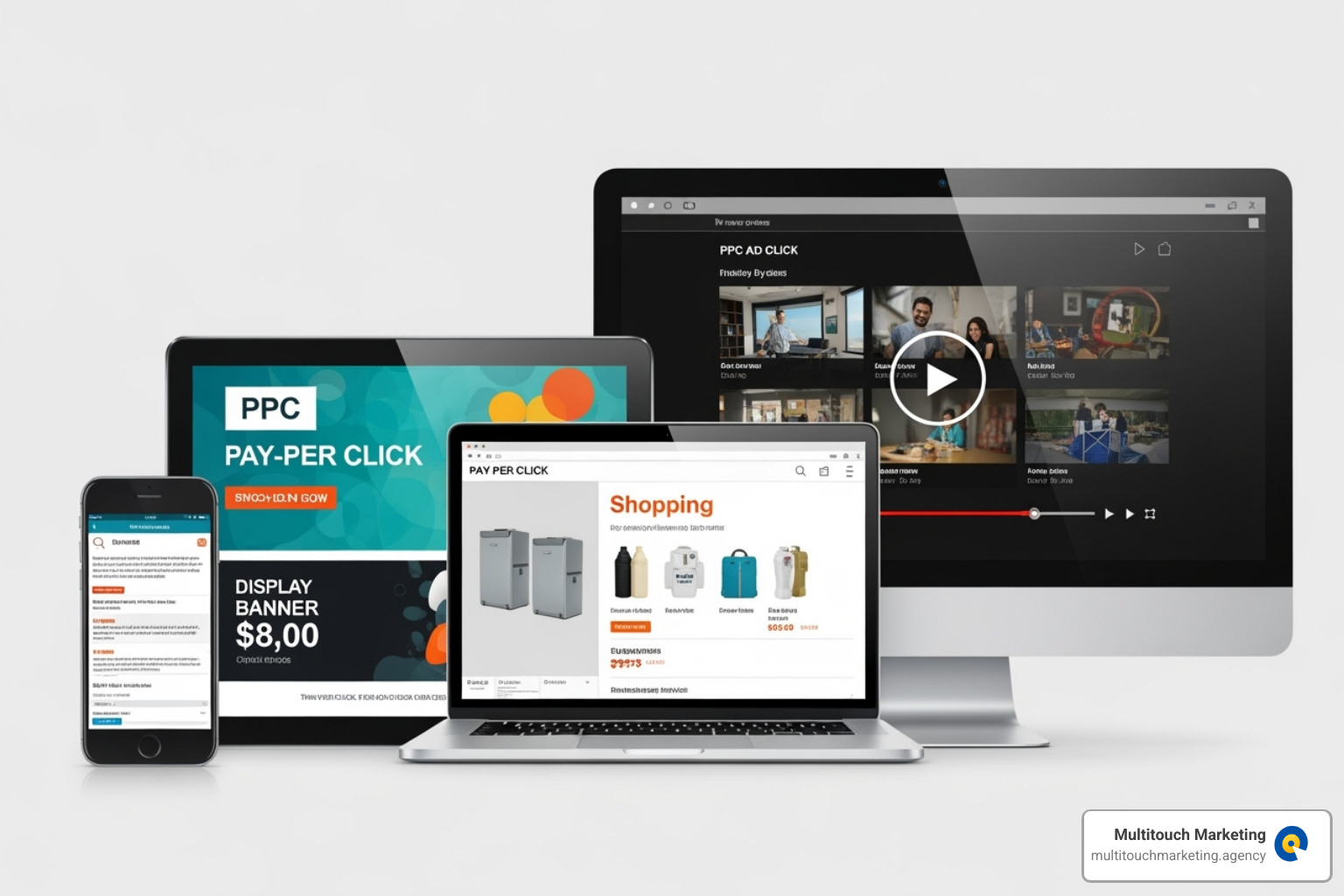 PPC ad types on various devices - car dealer ppc