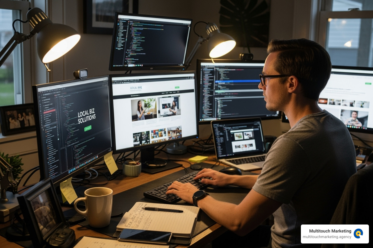 dashboard with different webmaster service icons - Small business webmaster dashboard with different webmaster service icons - Small business webmaster