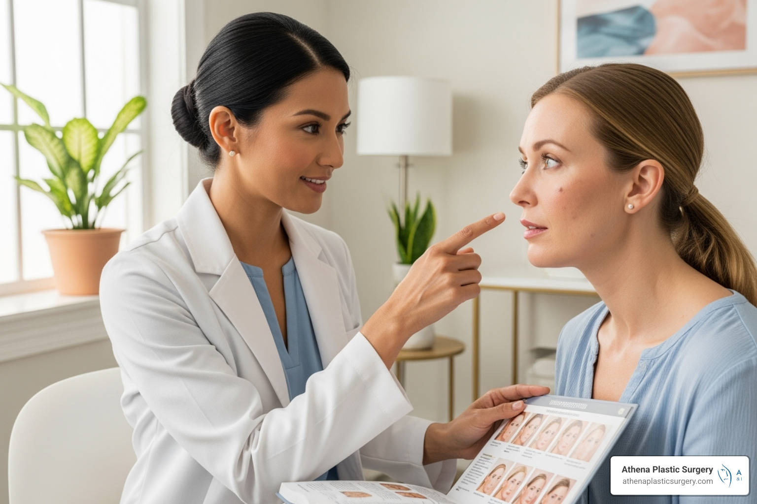 dermatologist consulting patient - dark spot correcting cream