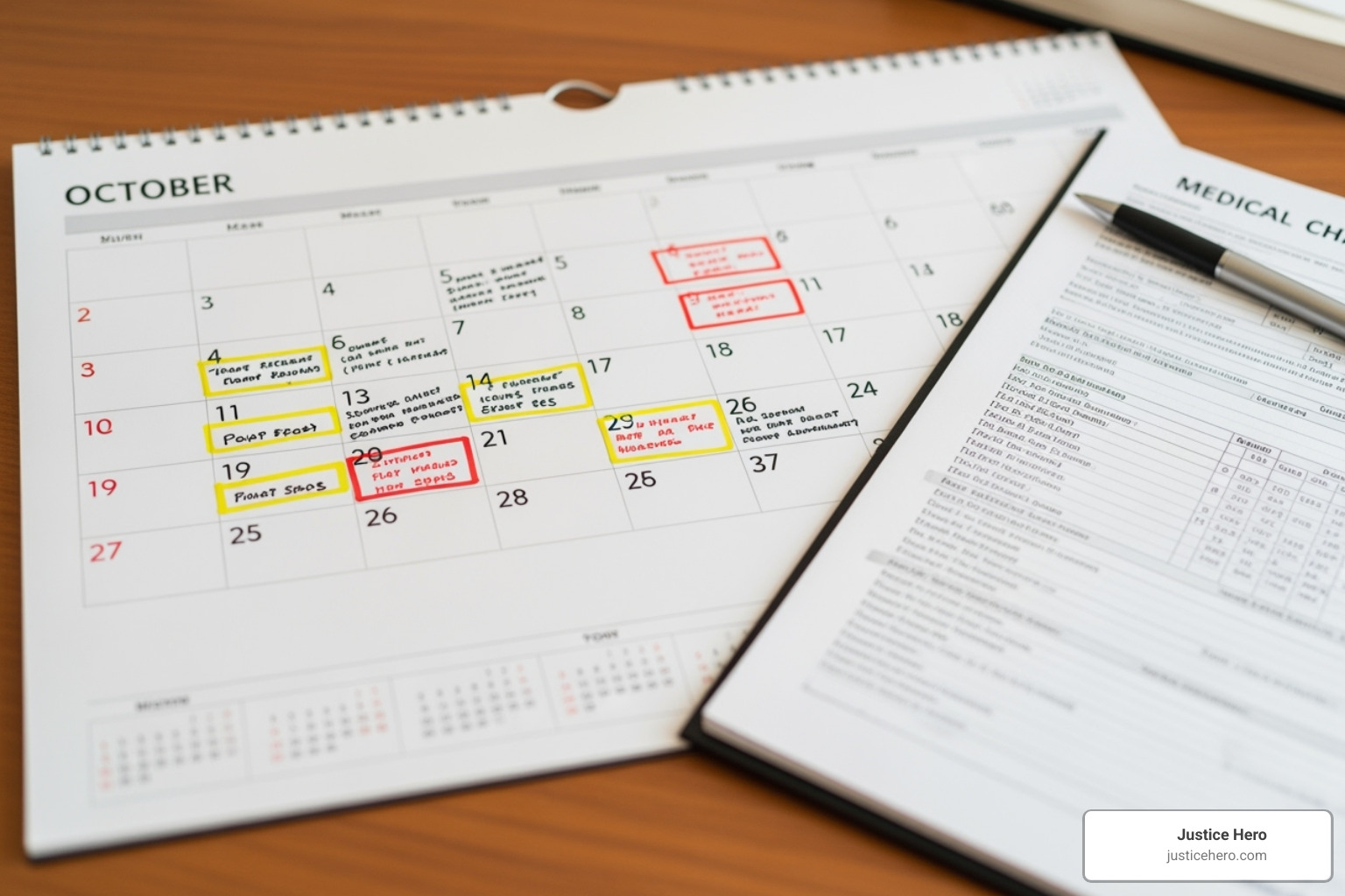 Calendar and medical chart - hernia mesh injury lawsuit Calendar and medical chart - hernia mesh injury lawsuit