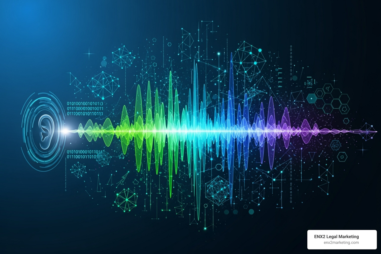 abstract graphic illustrating AI analyzing a voice conversation - call analytics