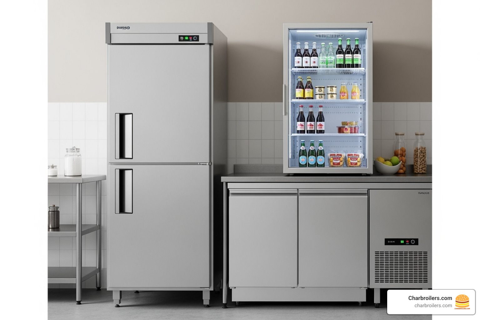 Various commercial refrigerators - used commercial refrigerator