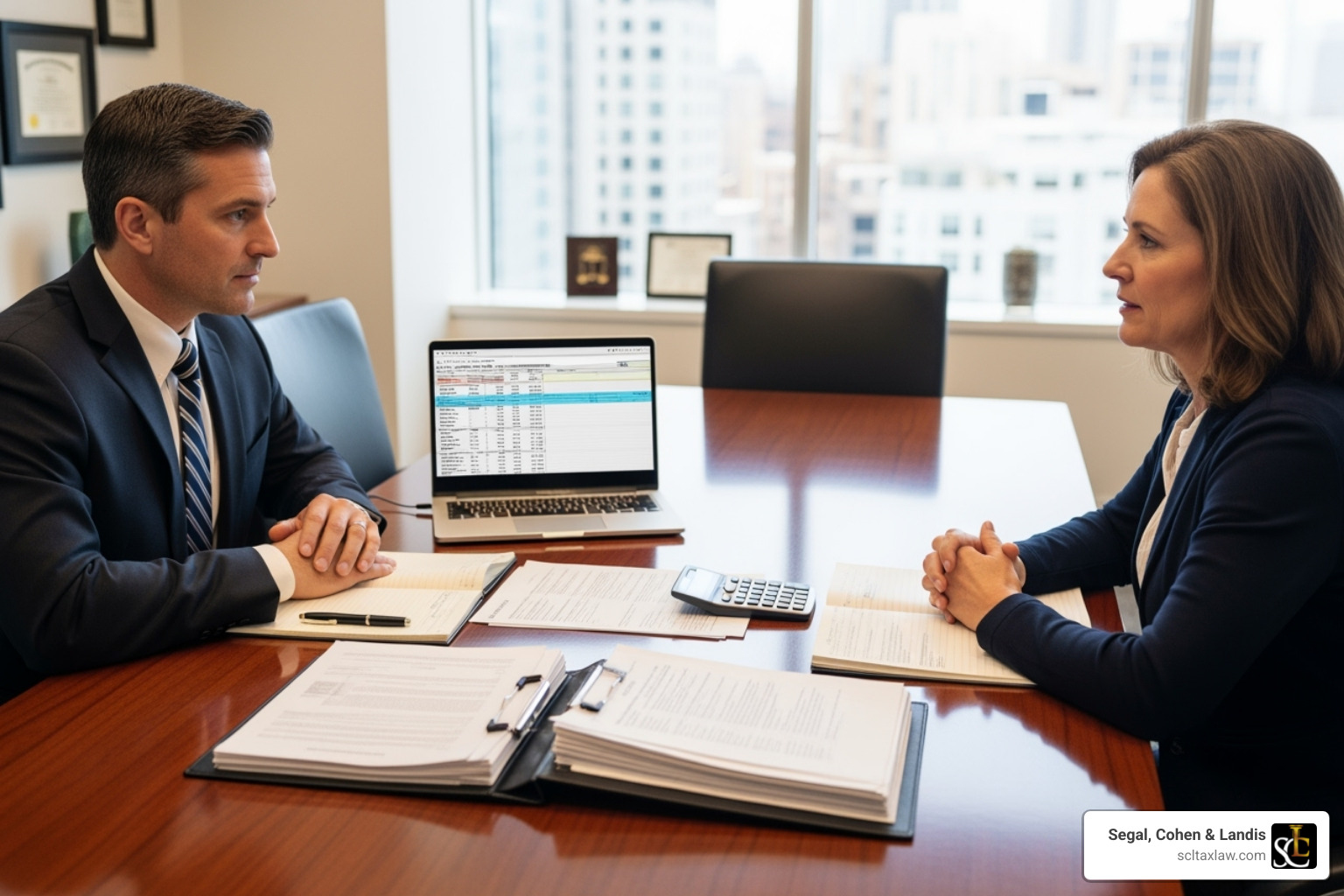 client meeting with a tax attorney - Innocent spouse relief attorney