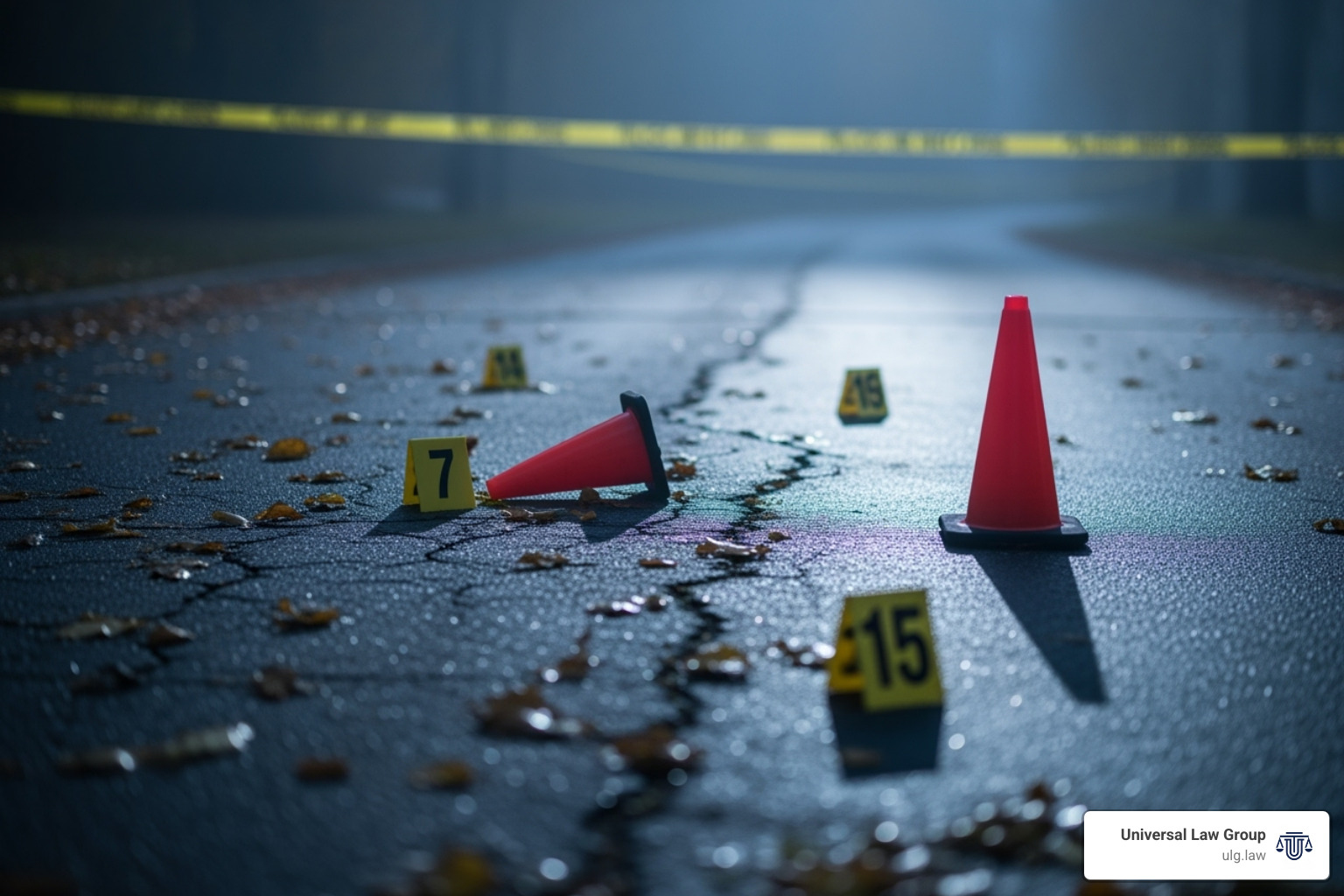 blurred-out crime scene with investigation markers - Aggravated assault charges blurred-out crime scene with investigation markers - Aggravated assault charges