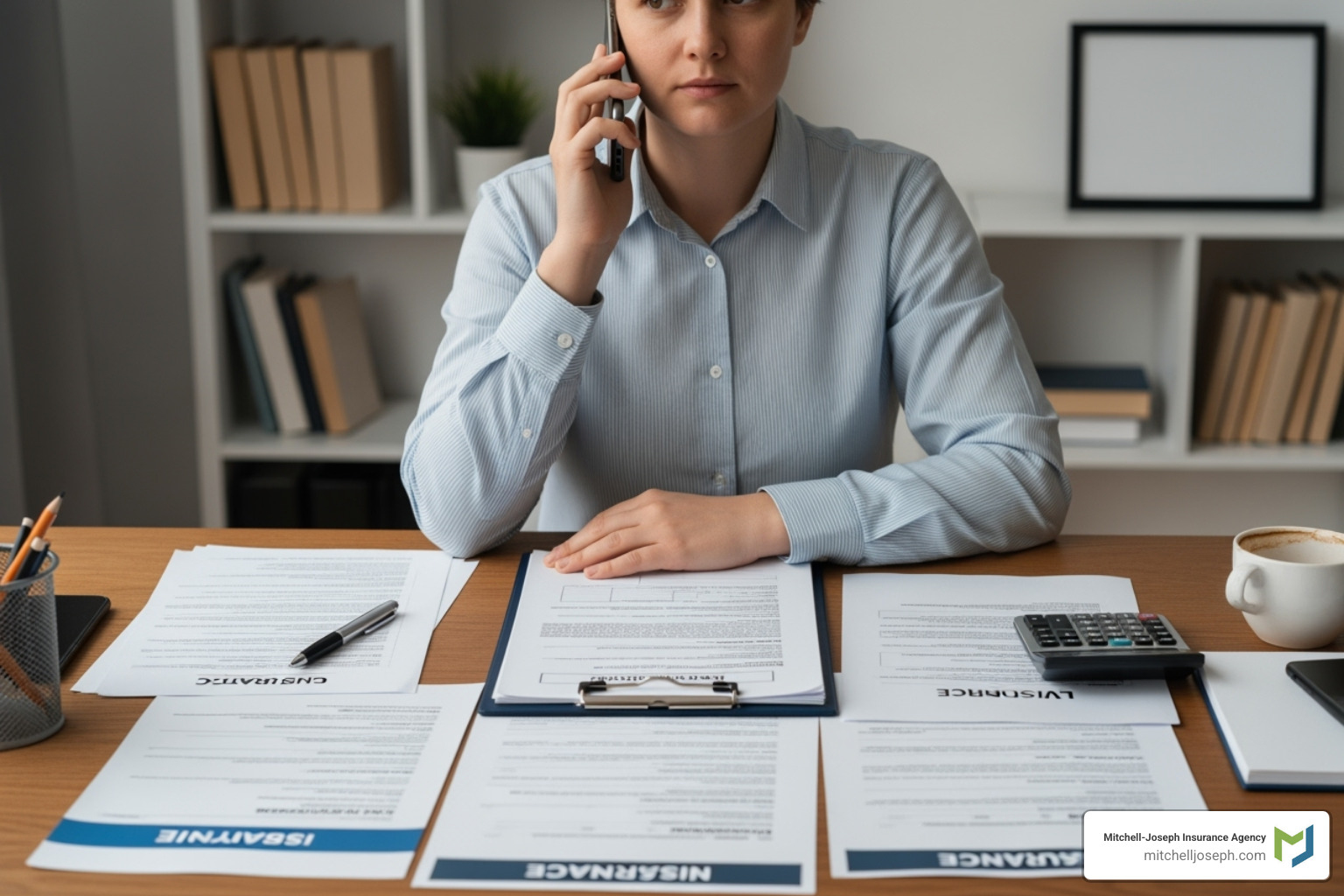 person on phone with insurance document - 5th wheel rv insurance person on phone with insurance document - 5th wheel rv insurance