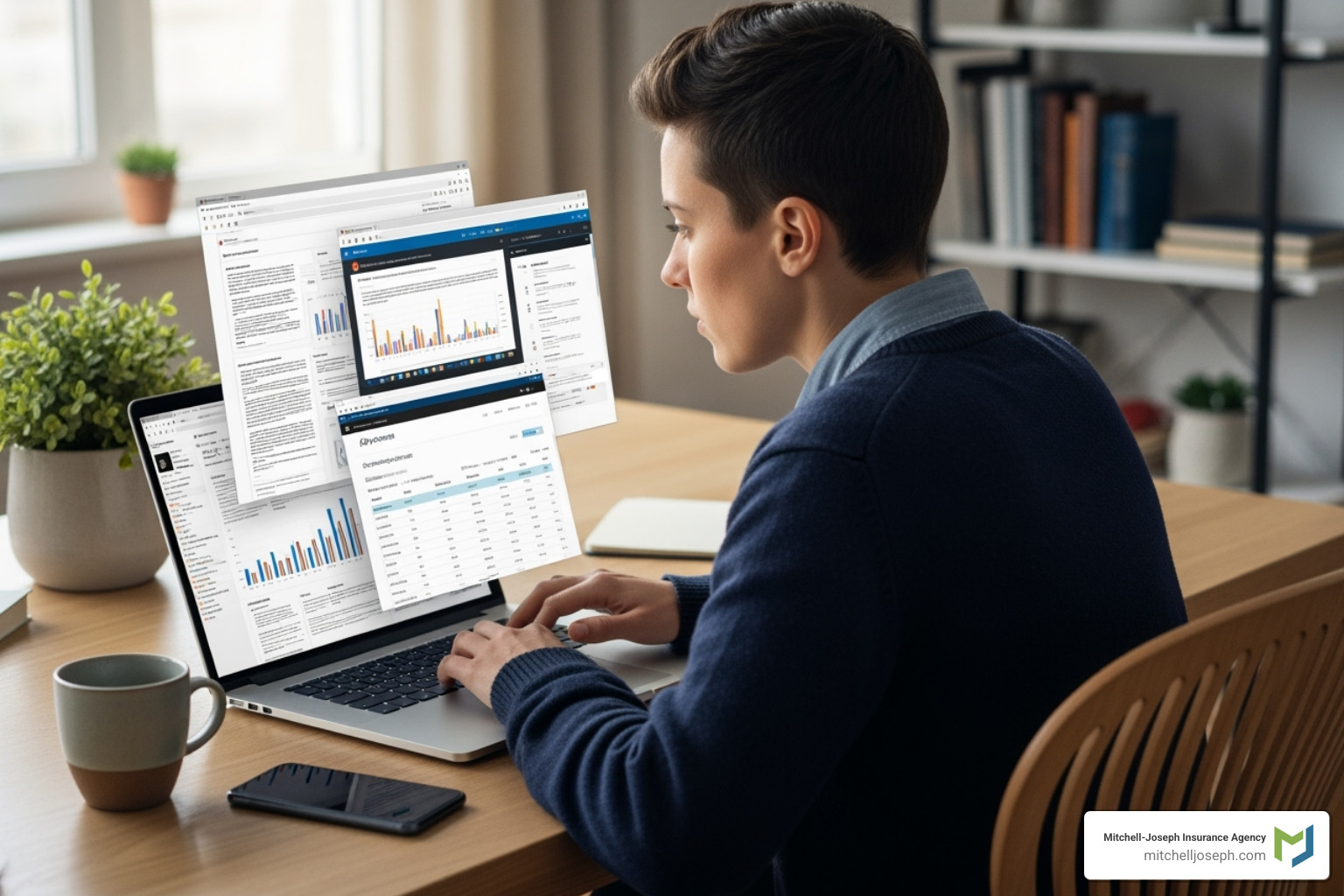 a person comparing quotes on a laptop - Average home insurance cost