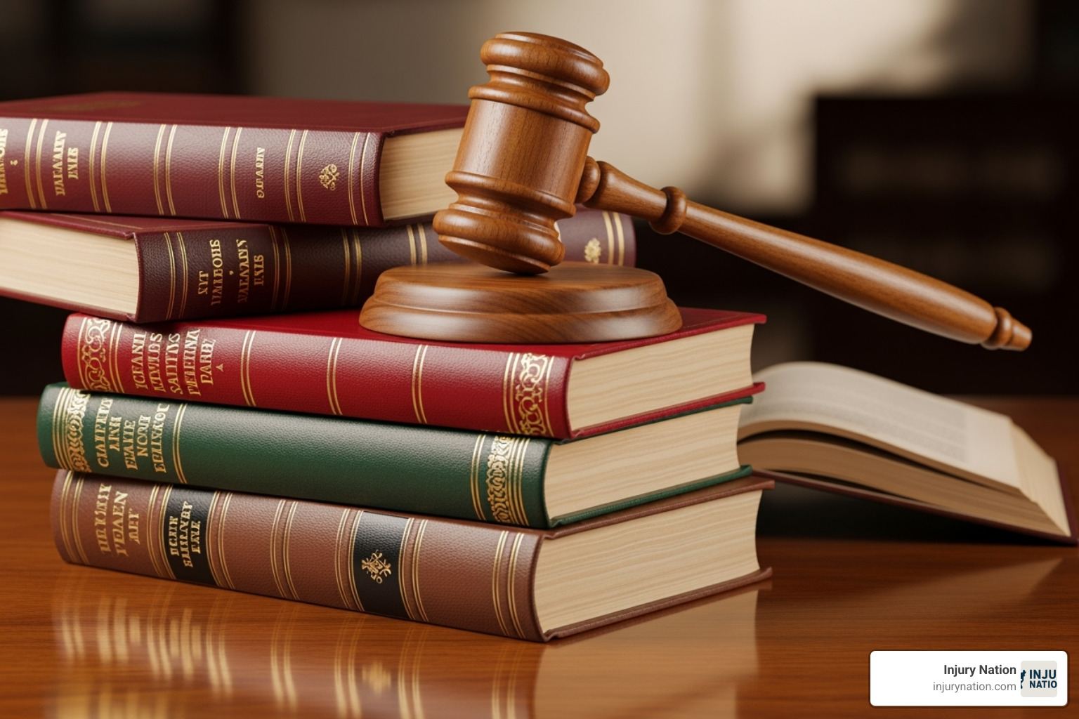 courtroom gavel on law book - best medical malpractice lawyers in las vegas