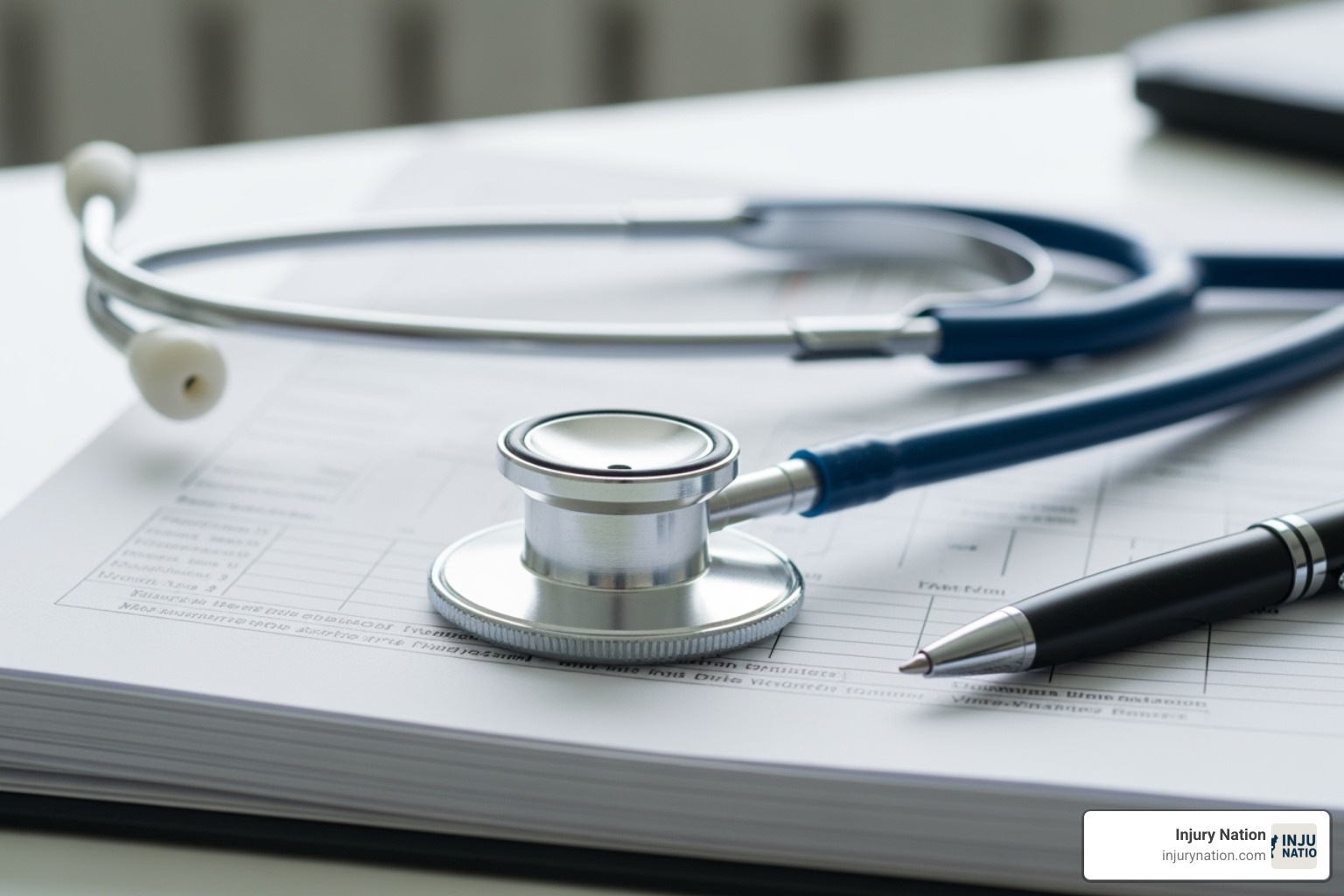 medical chart and stethoscope - best medical malpractice lawyers in las vegas