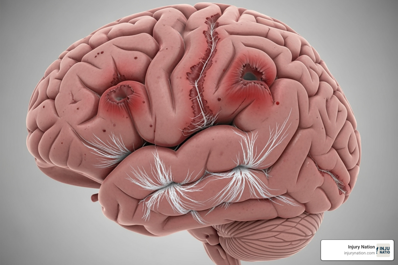 Illustrating different types of brain injuries - brain injury lawyer
