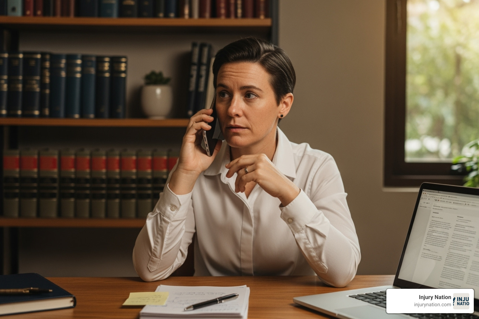 person on phone looking for legal help - Dental malpractice Las Vegas