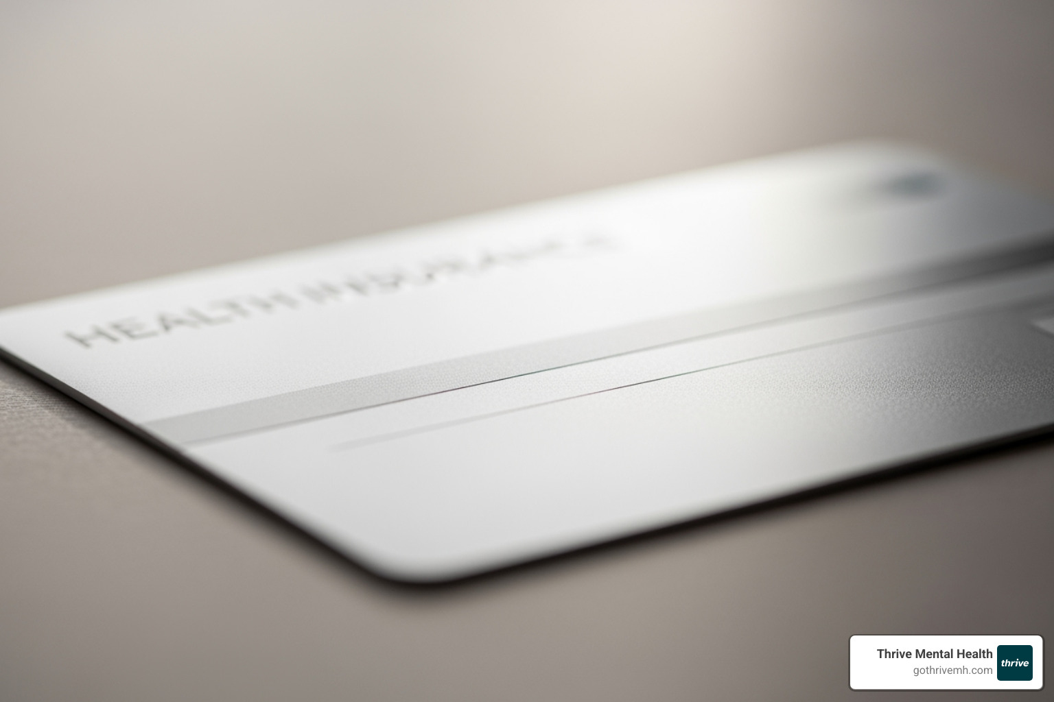 Insurance card with deductible, copay, coinsurance highlighted - how to find mental health providers my insurance will cover to maximize benefits