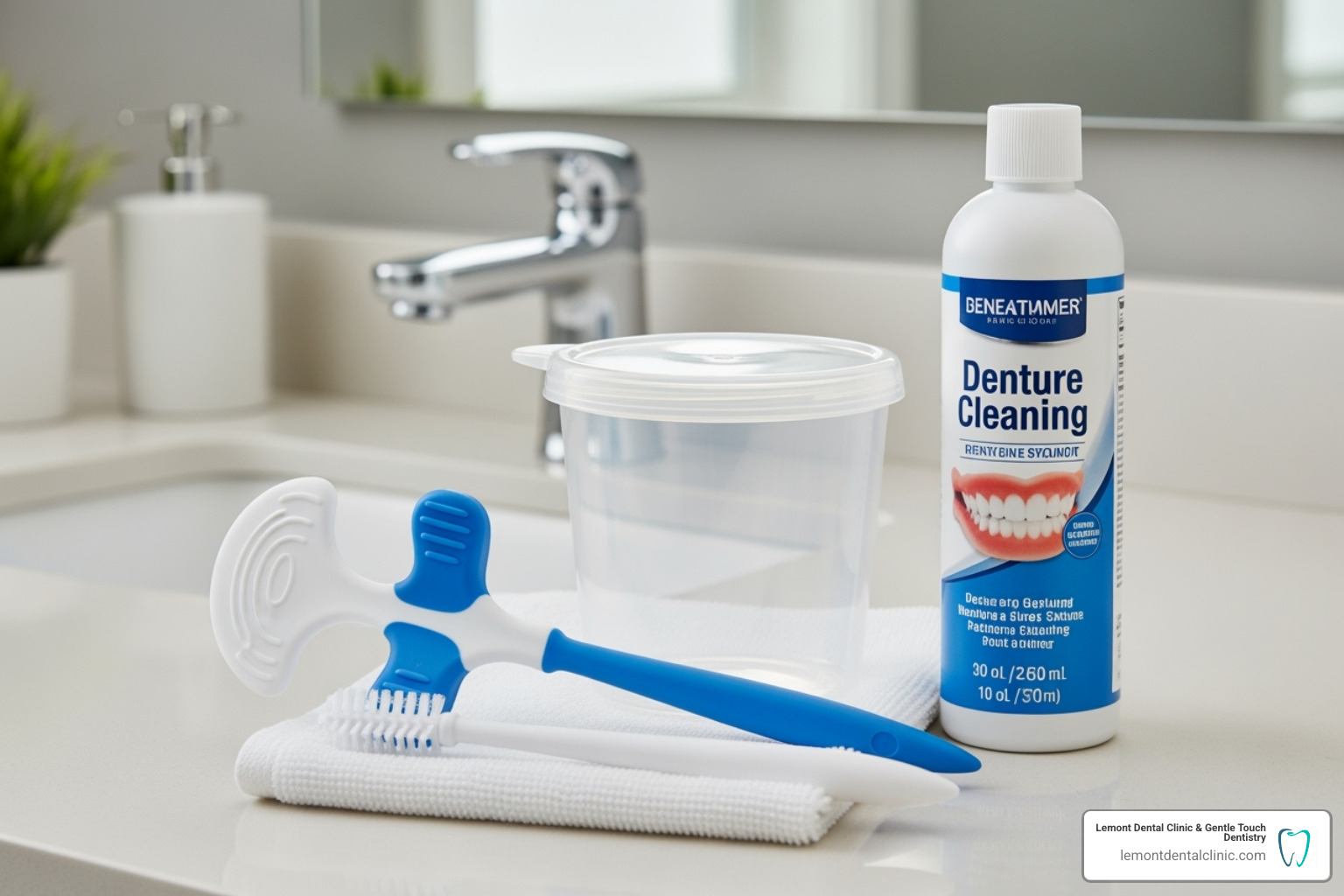 denture cleaning supplies - types of dentures