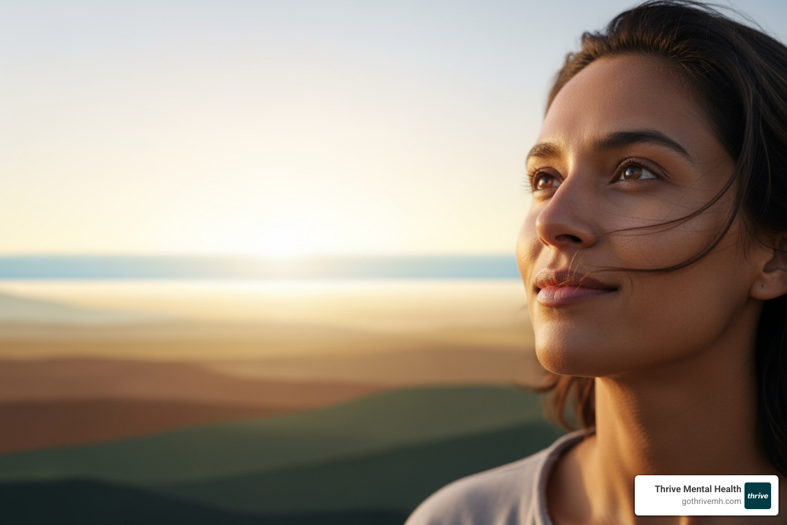 person looking optimistically at the future - How Do You Stop Thinking About the Past?