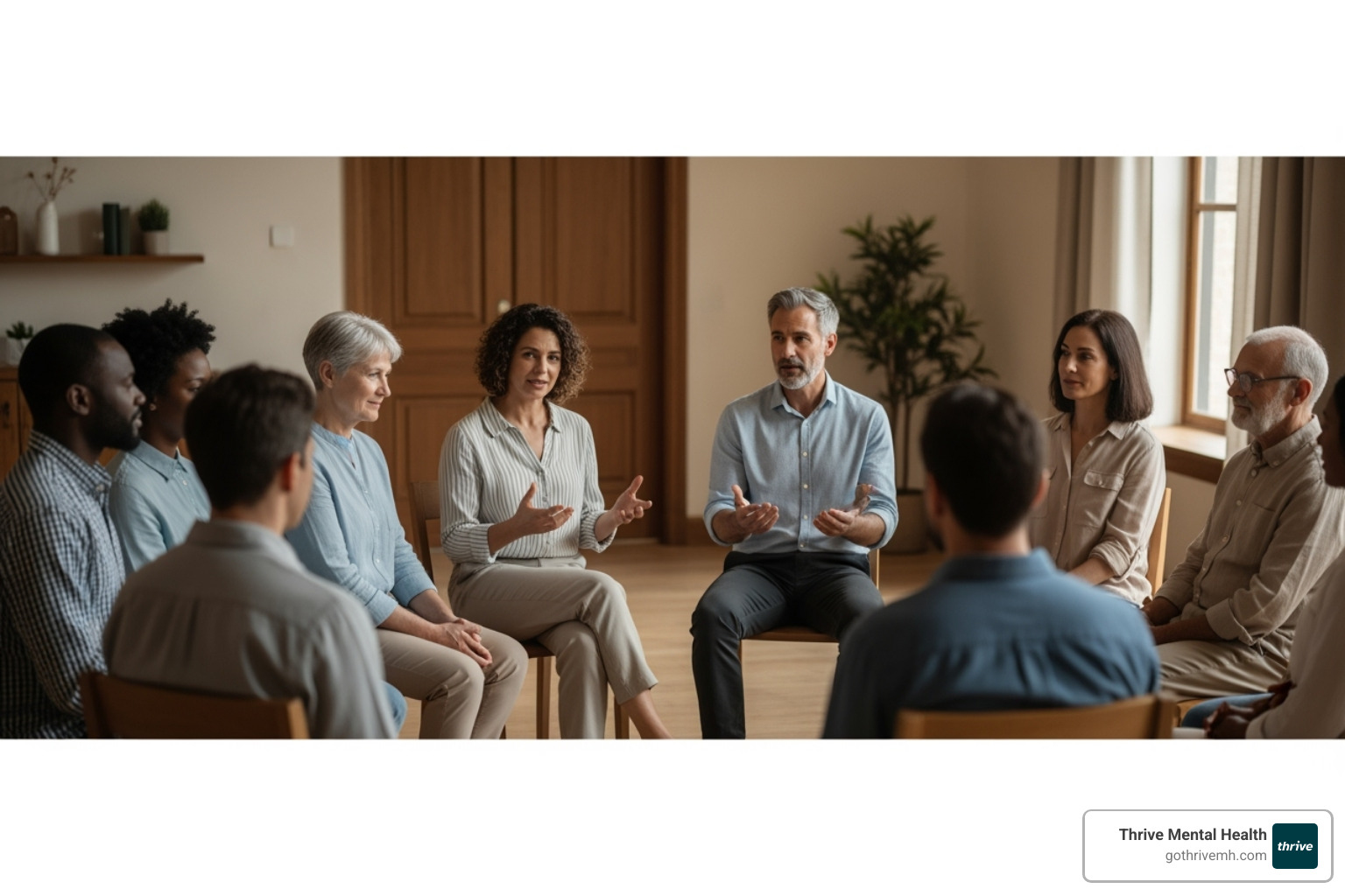 diverse group of people in a supportive therapy session - How Do You Stop Thinking About the Past?