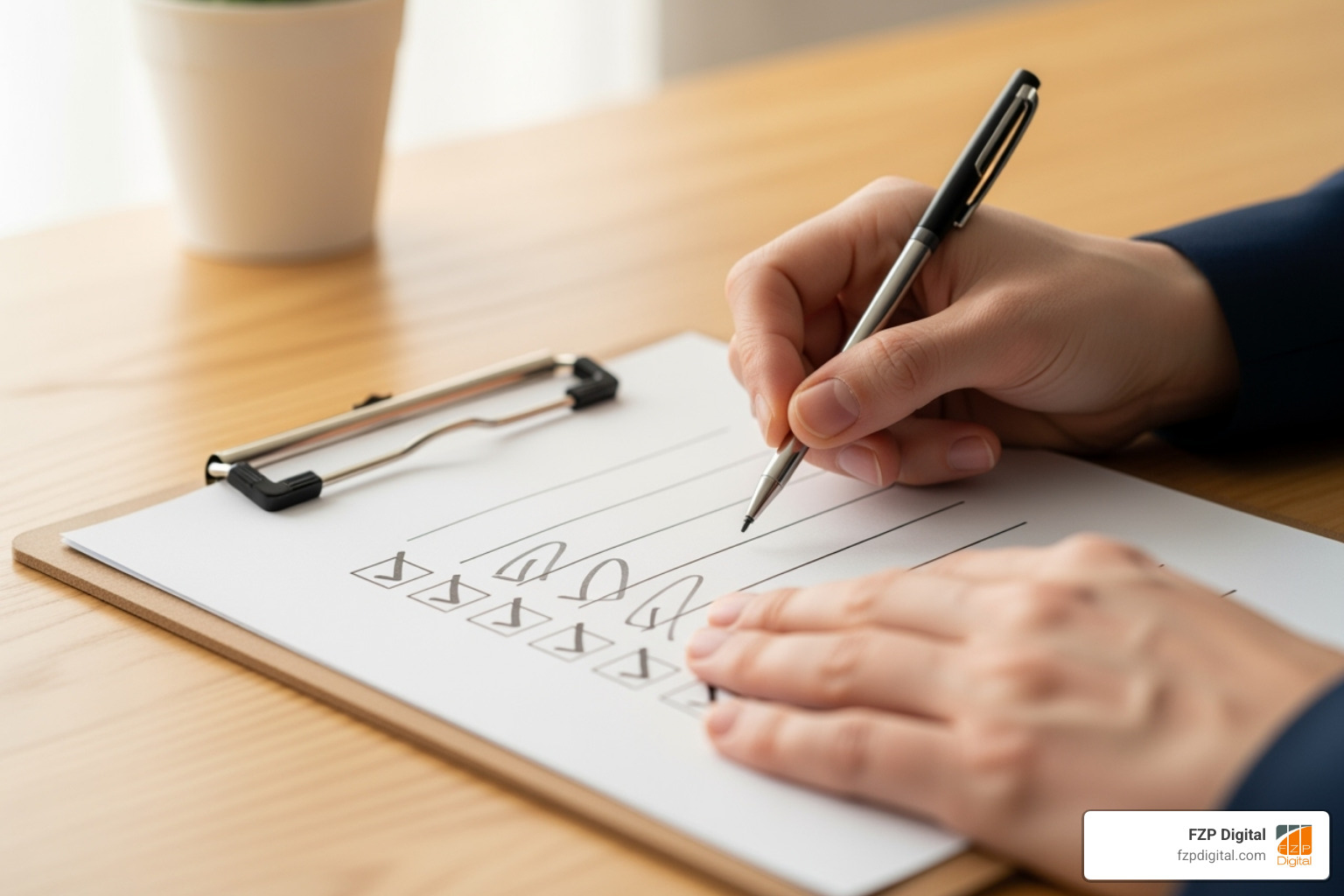 checklist on a clipboard - fix bad reviews