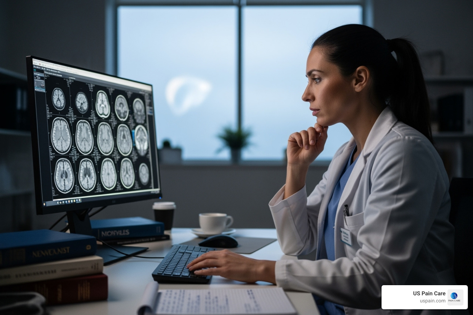 doctor reviewing MRI - what are possible medical treatments for low back pain