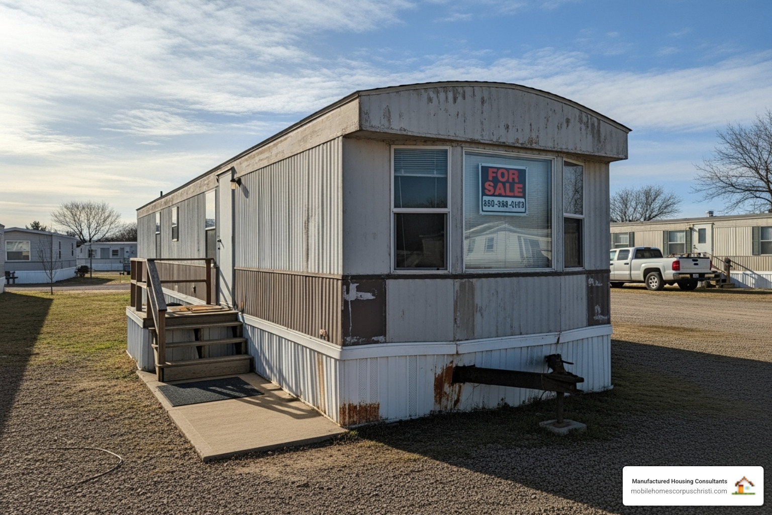 HUD data plate on a manufactured home - buy used trailer home