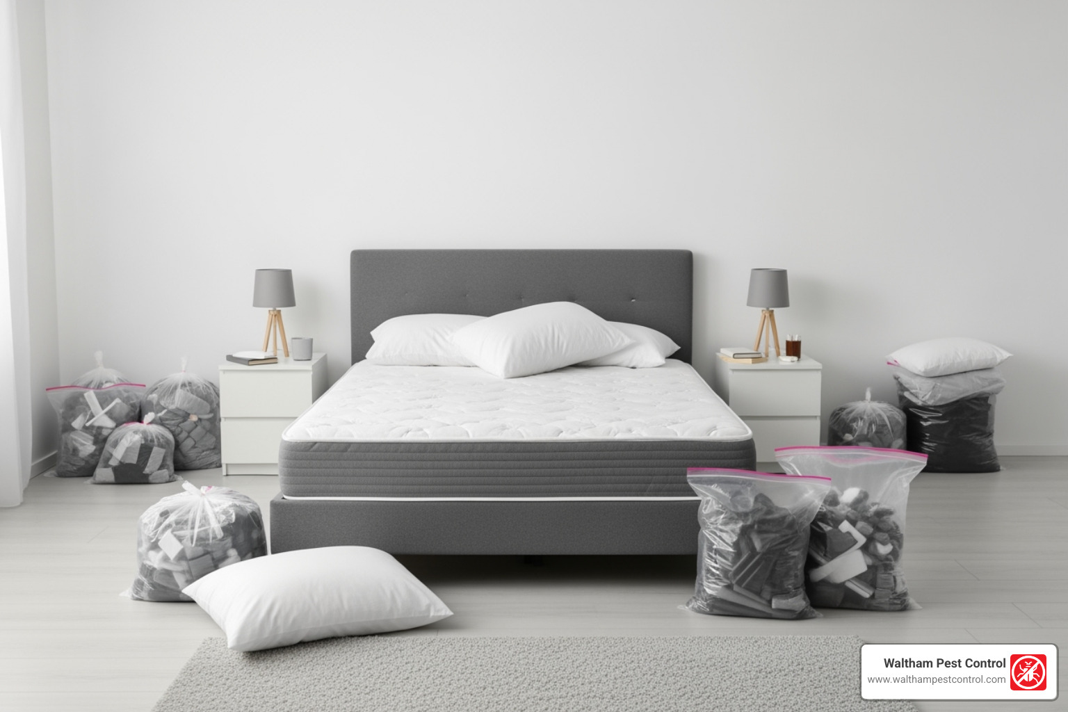 bedroom properly prepared for bed bug treatment - how do you kill bed bugs