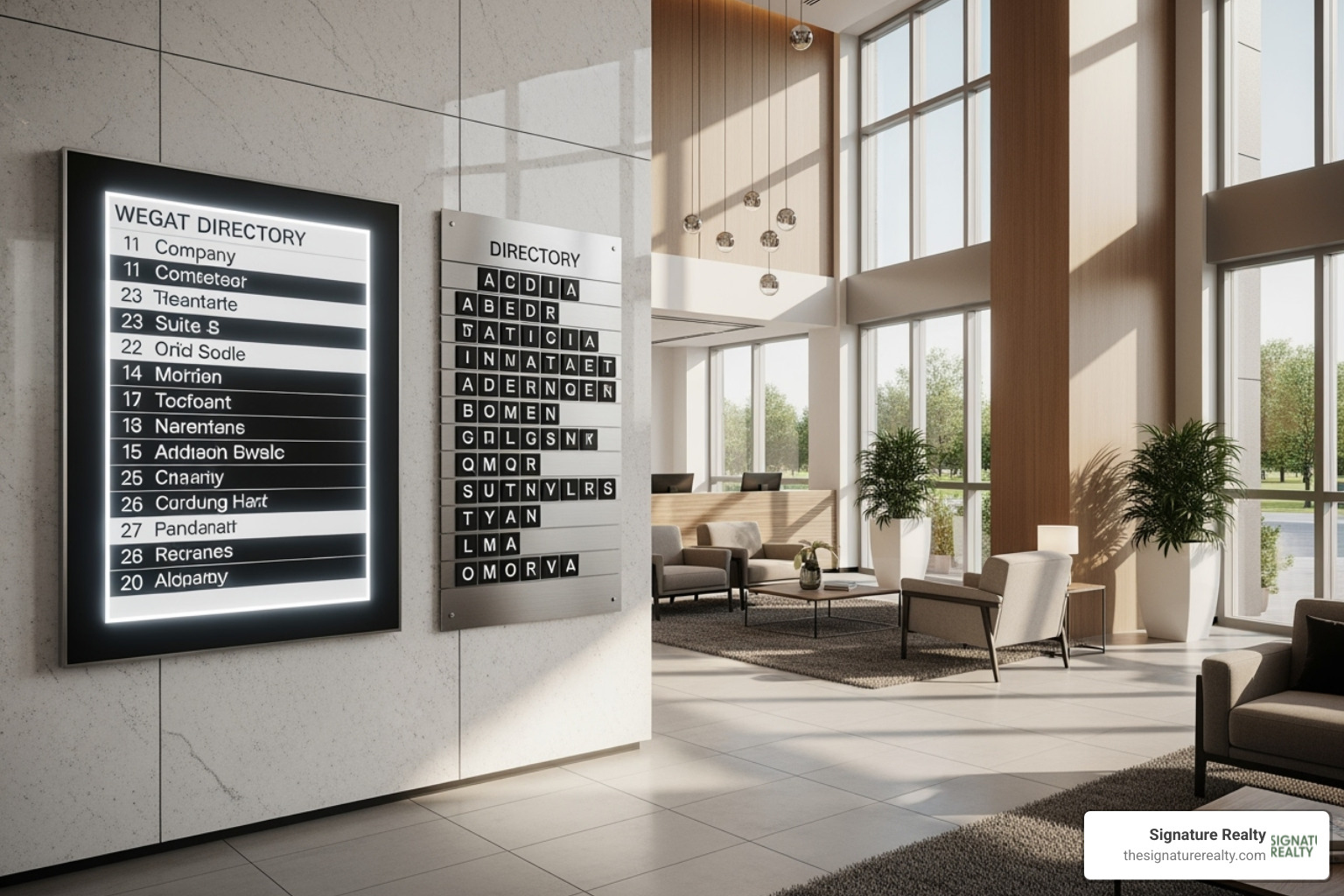 modern professional lobby with directory listing - professional virtual office modern professional lobby with directory listing - professional virtual office