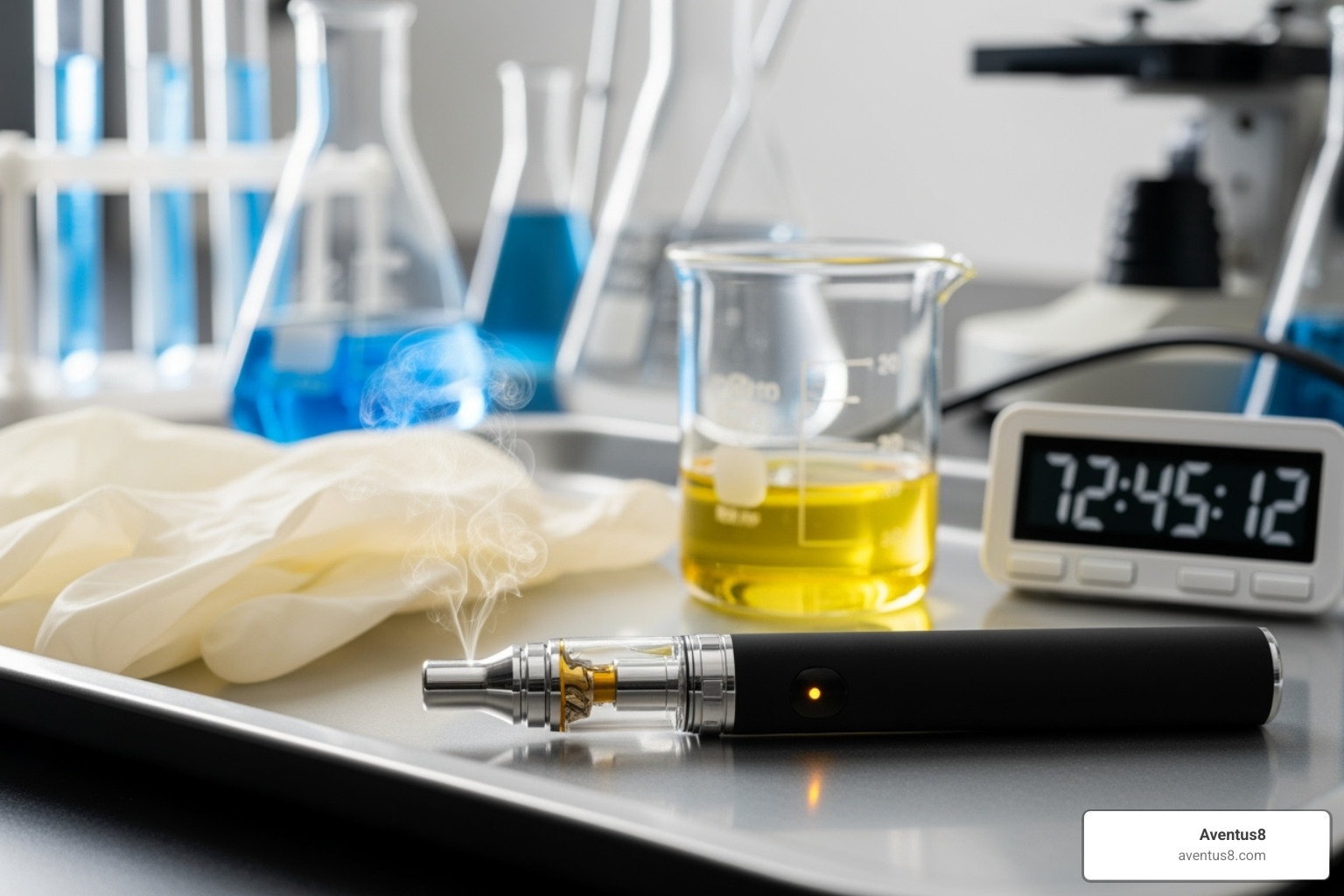 Diagram showing THC's journey from vape to metabolism in the body - how long thc vape pen stay in system