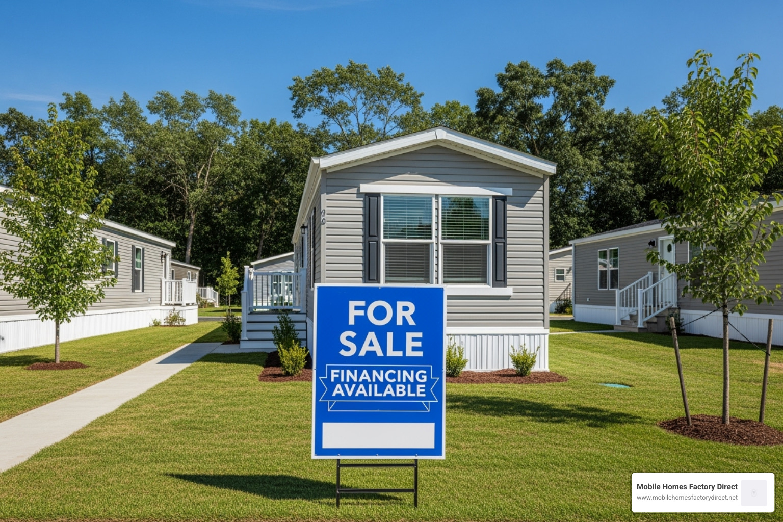 diagram showing the difference between a home on a permanent foundation (real property) vs. a home in a park (personal property) - mobile home financing
