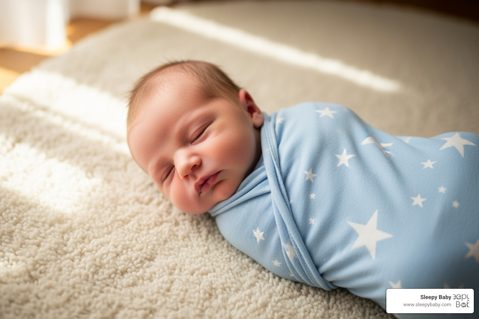 baby being safely swaddled - soothing techniques for babies