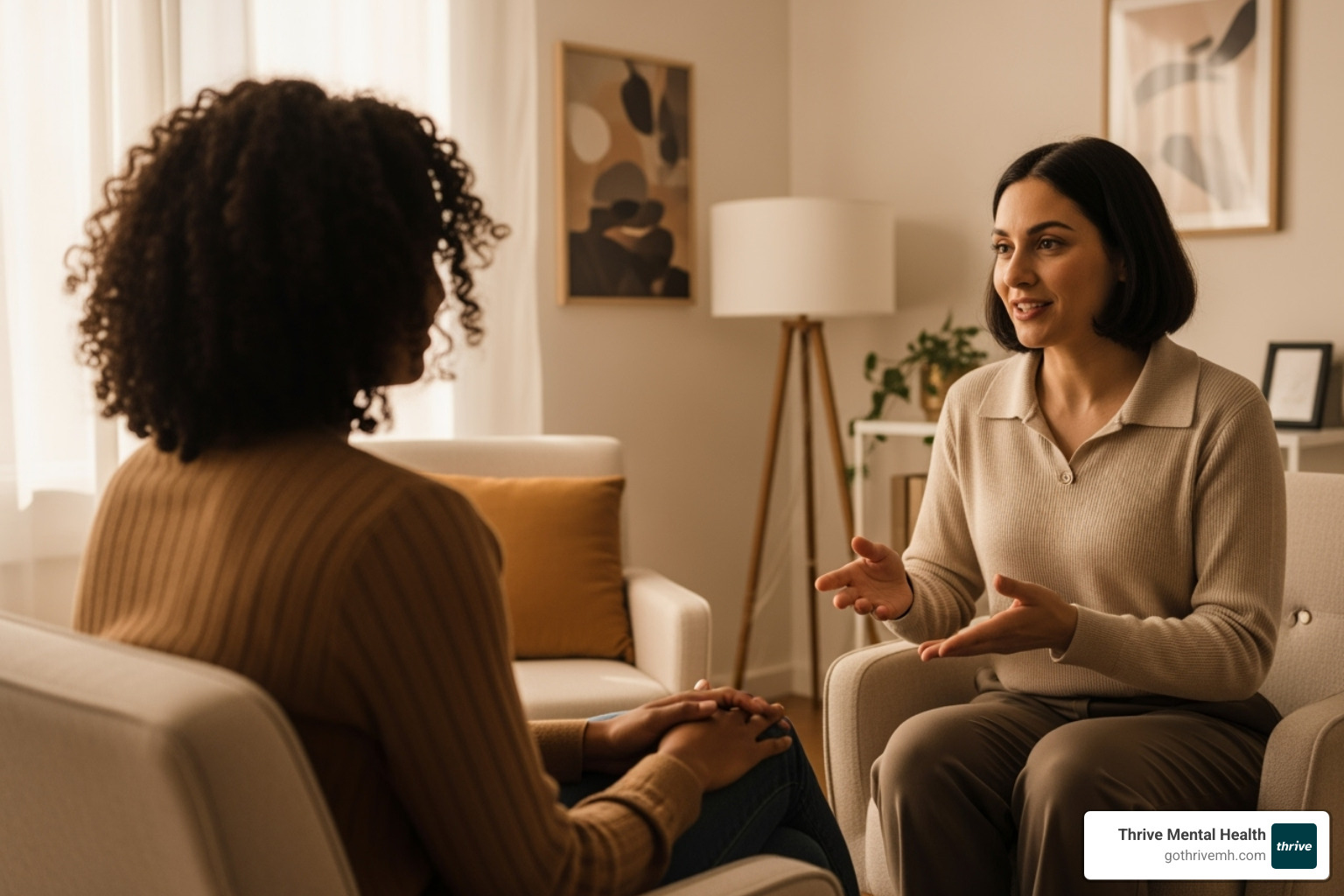 Therapist and client in a one-on-one therapy session - intensive outpatient mental health programs in florida that accept bcbs of fl