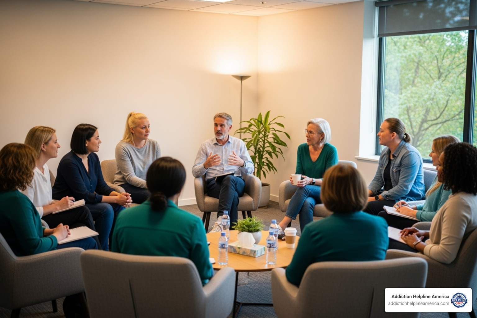people in a support group meeting - Prescription Drugs Treatment