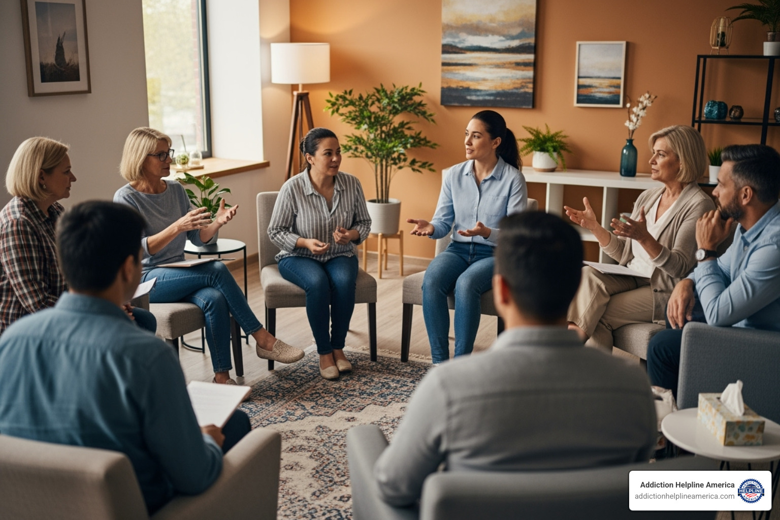 Group therapy session - methadone suboxone clinics